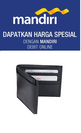 mandiri debit special jaket dan dompet kulit