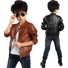 jaket kulit anak laki-laki