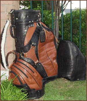 tas golf kulit buaya